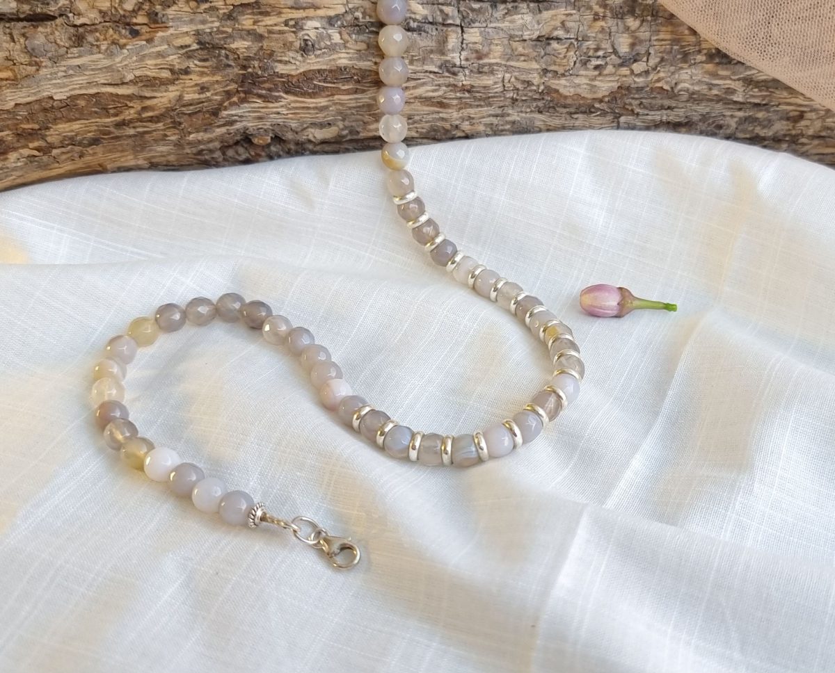 ⁦שרשרת Gray Agate⁩ – תמונה ⁦3⁩