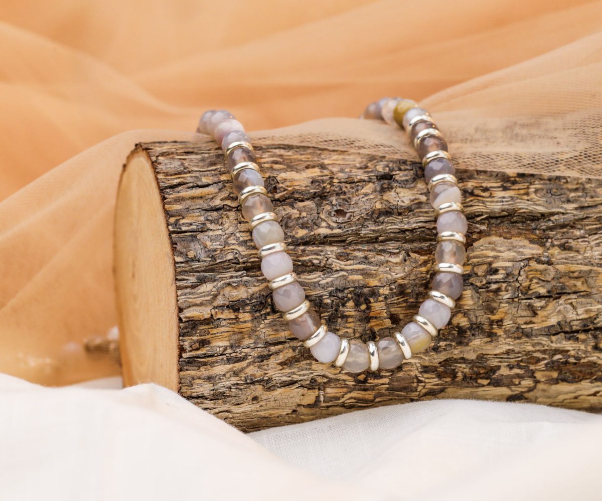 שרשרת Gray Agate