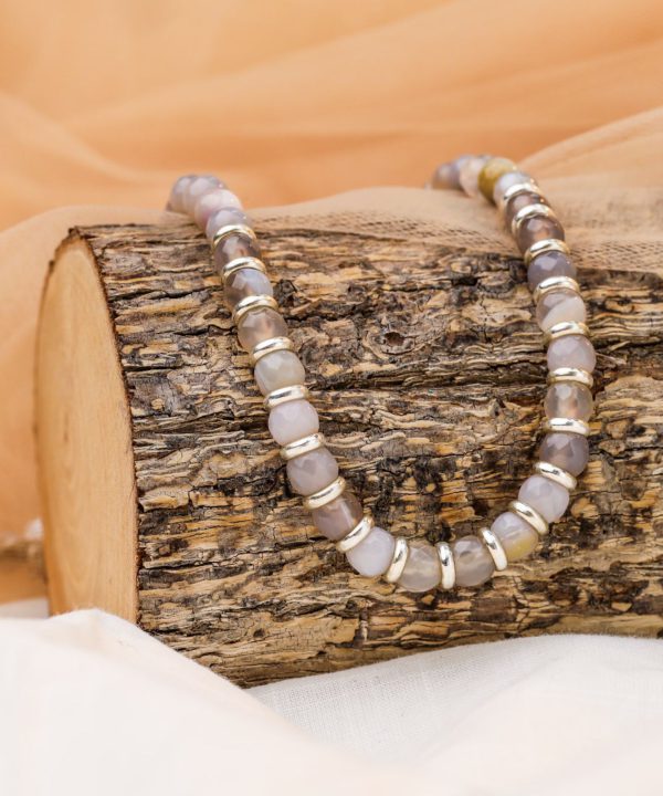 שרשרת Gray Agate