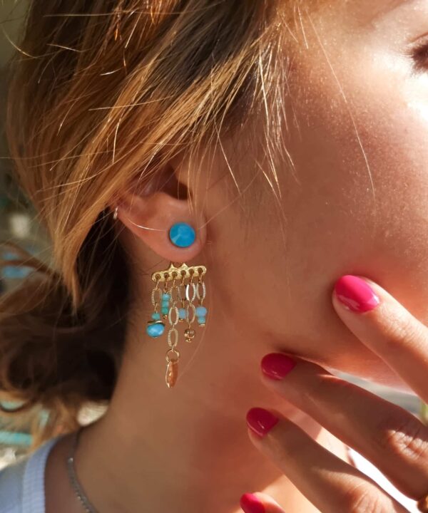 עגילים Tif Blue מהדורה מוגבלת